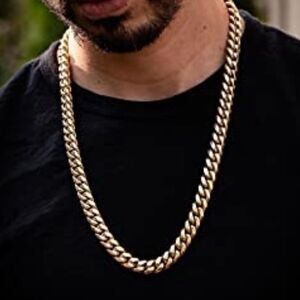 NEW Long Cuban Chain Link 14k Gold Necklace